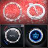 imageCAR PASS 11 PCS Bling Car Accessories for Women Sparkly Rhinestone Diamond Steering Wheel Cover Bling Seat Belt Cushion Glitter Shift Knob Cover Car Cup Holder Coaster Cute Interior Sets SilverMulticolor Diamond