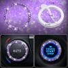 imageCAR PASS 11 PCS Bling Car Accessories for Women Sparkly Rhinestone Diamond Steering Wheel Cover Bling Seat Belt Cushion Glitter Shift Knob Cover Car Cup Holder Coaster Cute Interior Sets SilverPurple Diamond