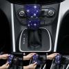 imageCAR PASS 11 PCS Bling Car Accessories for Women Sparkly Rhinestone Diamond Steering Wheel Cover Bling Seat Belt Cushion Glitter Shift Knob Cover Car Cup Holder Coaster Cute Interior Sets SilverBlue Diamond