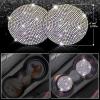 imageCAR PASS 11 PCS Bling Car Accessories for Women Sparkly Rhinestone Diamond Steering Wheel Cover Bling Seat Belt Cushion Glitter Shift Knob Cover Car Cup Holder Coaster Cute Interior Sets SilverMulticolor Diamond