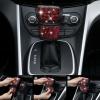 imageCAR PASS 11 PCS Bling Car Accessories for Women Sparkly Rhinestone Diamond Steering Wheel Cover Bling Seat Belt Cushion Glitter Shift Knob Cover Car Cup Holder Coaster Cute Interior Sets SilverRed Diamond