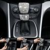 imageCAR PASS 11 PCS Bling Car Accessories for Women Sparkly Rhinestone Diamond Steering Wheel Cover Bling Seat Belt Cushion Glitter Shift Knob Cover Car Cup Holder Coaster Cute Interior Sets SilverSilver Diamond