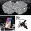 imageCAR PASS 23 PCS Bling Car Accessories Set for Women Leather Car Seat Covers Full Set Sparkly Rhinestone15 Steering Wheel Covers Shining Diamond Car Floor Mats Cute Car Interior Sets Silver DiamondSilver Diamond