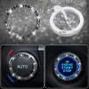 imageCAR PASS 23 PCS Bling Car Accessories Set for Women Leather Car Seat Covers Full Set Sparkly Rhinestone15 Steering Wheel Covers Shining Diamond Car Floor Mats Cute Car Interior Sets Silver DiamondBlack Diamond