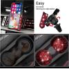 imageCAR PASS 23 PCS Bling Car Accessories Set for Women Leather Car Seat Covers Full Set Sparkly Rhinestone15 Steering Wheel Covers Shining Diamond Car Floor Mats Cute Car Interior Sets Silver DiamondRed Diamond