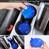 imageCAR PASS 30 PCS Bling Car Accessories Set for Women Bling Steering Wheel Covers 15 Inch Shining Rhinestone License Plate Frame Sparkly Diamond Phone Holder Cute Interior Set Decorations SilverBlue