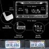 imageCAR PASS 30 PCS Bling Car Accessories Set for Women Bling Steering Wheel Covers 15 Inch Shining Rhinestone License Plate Frame Sparkly Diamond Phone Holder Cute Interior Set Decorations SilverBlack
