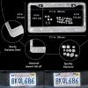 imageCAR PASS 30 PCS Bling Car Accessories Set for Women Bling Steering Wheel Covers 15 Inch Shining Rhinestone License Plate Frame Sparkly Diamond Phone Holder Cute Interior Set Decorations SilverSilver