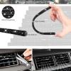 imageCAR PASS 30 PCS Bling Car Accessories Set for Women Bling Steering Wheel Covers 15 Inch Shining Rhinestone License Plate Frame Sparkly Diamond Phone Holder Cute Interior Set Decorations SilverBlack