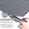imageCAR PASS 4 Piece Leather Car Floor Mats 3D Cute Girly Waterproof All Weather Car Mat Full Set Universal Trim to Fit ampamp AntiSlip Burr Bottom ampamp Light Easy Clean for SUV Truck Auto Sedan VanPinkgray