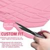 imageCAR PASS 4 Piece Leather Car Floor Mats 3D Cute Girly Waterproof All Weather Car Mat Full Set Universal Trim to Fit ampamp AntiSlip Burr Bottom ampamp Light Easy Clean for SUV Truck Auto Sedan VanPinkpink