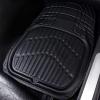 imageCAR PASS 4 Piece Leather Car Floor Mats 3D Cute Girly Waterproof All Weather Car Mat Full Set Universal Trim to Fit ampamp AntiSlip Burr Bottom ampamp Light Easy Clean for SUV Truck Auto Sedan VanPinkfull black