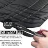 imageCAR PASS 4 Piece Leather Car Floor Mats 3D Cute Girly Waterproof All Weather Car Mat Full Set Universal Trim to Fit ampamp AntiSlip Burr Bottom ampamp Light Easy Clean for SUV Truck Auto Sedan VanPinkblack carbon fiber