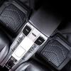 imageCAR PASS 4 Piece Leather Car Floor Mats 3D Cute Girly Waterproof All Weather Car Mat Full Set Universal Trim to Fit ampamp AntiSlip Burr Bottom ampamp Light Easy Clean for SUV Truck Auto Sedan VanPinkfull black