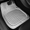 imageCAR PASS 4 Piece Leather Car Floor Mats 3D Cute Girly Waterproof All Weather Car Mat Full Set Universal Trim to Fit ampamp AntiSlip Burr Bottom ampamp Light Easy Clean for SUV Truck Auto Sedan VanPinkSilver