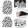 imageCAR PASS 4 Piece Leather Car Floor Mats 3D Cute Girly Waterproof All Weather Car Mat Full Set Universal Trim to Fit ampamp AntiSlip Burr Bottom ampamp Light Easy Clean for SUV Truck Auto Sedan VanPinkCow Print