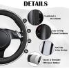 imageCAR PASS Beige Leather ampamp Waterproof Car Carpet Floor Mats Universal Car Mats Fit for SUVVanssedans TrucksSet of 4pcs Car Carpet with AntiSlip nibbs Driver Heel Pad All BeigeBlack combo