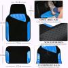 imageCAR PASS Beige Leather ampamp Waterproof Car Carpet Floor Mats Universal Car Mats Fit for SUVVanssedans TrucksSet of 4pcs Car Carpet with AntiSlip nibbs Driver Heel Pad All BeigeBlue