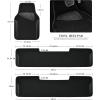 imageCAR PASS Beige Leather ampamp Waterproof Car Carpet Floor Mats Universal Car Mats Fit for SUVVanssedans TrucksSet of 4pcs Car Carpet with AntiSlip nibbs Driver Heel Pad All BeigeBlack 3R