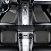 imageCAR PASS Beige Leather ampamp Waterproof Car Carpet Floor Mats Universal Car Mats Fit for SUVVanssedans TrucksSet of 4pcs Car Carpet with AntiSlip nibbs Driver Heel Pad All BeigeAll Gray
