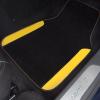 imageCAR PASS Beige Leather ampamp Waterproof Car Carpet Floor Mats Universal Car Mats Fit for SUVVanssedans TrucksSet of 4pcs Car Carpet with AntiSlip nibbs Driver Heel Pad All BeigeBlack and Yellow
