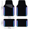 imageCAR PASS Beige Leather ampamp Waterproof Car Carpet Floor Mats Universal Car Mats Fit for SUVVanssedans TrucksSet of 4pcs Car Carpet with AntiSlip nibbs Driver Heel Pad All BeigeBlack and Colorful