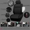 imageCAR PASS Beige Leather ampamp Waterproof Car Carpet Floor Mats Universal Car Mats Fit for SUVVanssedans TrucksSet of 4pcs Car Carpet with AntiSlip nibbs Driver Heel Pad All BeigeBlack combo
