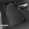 imageCAR PASS Black Rubber Car Mats AllWeather Floor Mats Full Set Durable AntiSlip 3D Rhombus Waterproof Automotive Pad Trim to Fit Liner Universal Fit for Sedan SUV Truck Van 4 Pcs All Black RubberBlack Rubber