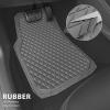 imageCAR PASS Black Rubber Car Mats AllWeather Floor Mats Full Set Durable AntiSlip 3D Rhombus Waterproof Automotive Pad Trim to Fit Liner Universal Fit for Sedan SUV Truck Van 4 Pcs All Black RubberGray With Cargo Liners