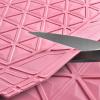 imageCAR PASS Bling Car Mats Diamond Rubber Floor Mats Full Set AntiSlip 3D Rhombus Waterproof Trim to Fit Liner Universal Glitter Crystal Sparkly Shining Rhinestone Girl Women SUV Sedan Van Pink RubberPink Rubber