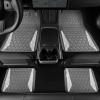imageCAR PASS Bling Car Mats Diamond Rubber Floor Mats Full Set AntiSlip 3D Rhombus Waterproof Trim to Fit Liner Universal Glitter Crystal Sparkly Shining Rhinestone Girl Women SUV Sedan Van Pink RubberGray Rubber
