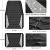 imageCAR PASS Bling Car Mats Diamond Rubber Floor Mats Full Set AntiSlip 3D Rhombus Waterproof Trim to Fit Liner Universal Glitter Crystal Sparkly Shining Rhinestone Girl Women SUV Sedan Van Pink RubberWhite Diamond
