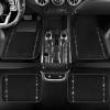 imageCAR PASS Bling Diamond Black Leather Steering Wheel Cover Studded Crystal Rhinestones Universal Fit 14quot 1215quot Glitter for Women Sparkle Girl Fit SuvsVansSedansCarTrucks Silver DiamondSilver Diamond 14PCS