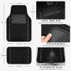 imageCAR PASS Bling Diamond Black Leather Steering Wheel Cover Studded Crystal Rhinestones Universal Fit 14quot 1215quot Glitter for Women Sparkle Girl Fit SuvsVansSedansCarTrucks Silver DiamondSilver Diamond 14PCS