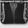 imageCAR PASS Bling Diamond Car Floor Mat Shining Rhinestones Carpet Sparkly Glitter Crystal AntiSlip PVC Heel Pad Automotive Universal Fit for SUV Sedan Car Van 4pcs for Girl Cute Women Black SilverSilver Diamond