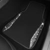 imageCAR PASS Bling Diamond Car Floor Mat Shining Rhinestones Carpet Sparkly Glitter Crystal AntiSlip PVC Heel Pad Automotive Universal Fit for SUV Sedan Car Van 4pcs for Girl Cute Women Black SilverSilver Diamond