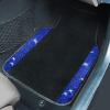 imageCAR PASS Bling Diamond Car Floor Mats Shining Rhinestone Carpet Sparkly Glitter Crystal with AntiSlip PVC Heel Pad Waterproof Universal Fit Automotive SUVSedanVanCute Girl Women4pcs Black SliverBlue Diamond