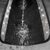 imageCAR PASS Bling Diamond Car Floor Mats Shining Rhinestone Carpet Sparkly Glitter Crystal with AntiSlip PVC Heel Pad Waterproof Universal Fit Automotive SUVSedanVanCute Girl Women4pcs Black SliverBlack Silver