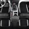 imageCAR PASS Bling Diamond Car Floor Mats Shining Rhinestone Carpet Sparkly Glitter Crystal with AntiSlip PVC Heel Pad Waterproof Universal Fit Automotive SUVSedanVanCute Girl Women4pcs Black SliverSilver Diamond