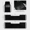 imageCAR PASS Bling Diamond Car Floor Mats Shining Rhinestone Carpet Sparkly Glitter Crystal with AntiSlip PVC Heel Pad Waterproof Universal Fit Automotive SUVSedanVanCute Girl Women4pcs Black SliverBlack White