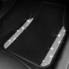 imageCAR PASS Bling Diamond Car Floor Mats Shining Rhinestone Carpet Sparkly Glitter Crystal with AntiSlip PVC Heel Pad Waterproof Universal Fit Automotive SUVSedanVanCute Girl Women4pcs Black SliverBlack Silver