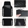 imageCAR PASS Bling Diamond Car Floor Mats Shining Rhinestone Carpet Sparkly Glitter Crystal with AntiSlip PVC Heel Pad Waterproof Universal Fit Automotive SUVSedanVanCute Girl Women4pcs Black SliverAB Silver