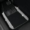 imageCAR PASS Bling Diamond Car Floor Mats Shining Rhinestone Carpet Sparkly Glitter Crystal with AntiSlip PVC Heel Pad Waterproof Universal Fit Automotive SUVSedanVanCute Girl Women4pcs Black SliverBlack Silver