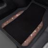 imageCAR PASS Bling Diamond Car Floor Mats Shining Rhinestone Carpet Sparkly Glitter Crystal with AntiSlip PVC Heel Pad Waterproof Universal Fit Automotive SUVSedanVanCute Girl Women4pcs Black SliverGold Diamond