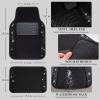 imageCAR PASS Bling Diamond Car Floor Mats Shining Rhinestone Carpet Sparkly Glitter Crystal with AntiSlip PVC Heel Pad Waterproof Universal Fit Automotive SUVSedanVanCute Girl Women4pcs Black SliverBlack Diamond