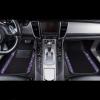 imageCAR PASS Bling Diamond Car Floor Mats Shining Rhinestone Carpet Sparkly Glitter Crystal with AntiSlip PVC Heel Pad Waterproof Universal Fit Automotive SUVSedanVanCute Girl Women4pcs Black SliverViolet Diamond