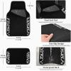 imageCAR PASS Bling Diamond Car Floor Mats Shining Rhinestone Carpet Sparkly Glitter Crystal with AntiSlip PVC Heel Pad Waterproof Universal Fit Automotive SUVSedanVanCute Girl Women4pcs Black SliverCow