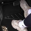 imageCAR PASS Bling Diamond Car Floor Mats Shining Rhinestone Carpet Sparkly Glitter Crystal with AntiSlip PVC Heel Pad Waterproof Universal Fit Automotive SUVSedanVanCute Girl Women4pcs Black SliverGold Leopard