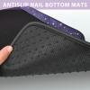 imageCAR PASS Bling Diamond Car Floor Mats Shining Rhinestone Carpet Sparkly Glitter Crystal with AntiSlip PVC Heel Pad Waterproof Universal Fit Automotive SUVSedanVanCute Girl Women4pcs Black SliverViolet Diamond
