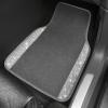 imageCAR PASS Bling Diamond Car Floor Mats Shining Rhinestone Carpet Sparkly Glitter Crystal with AntiSlip PVC Heel Pad Waterproof Universal Fit Automotive SUVSedanVanCute Girl Women4pcs Black SliverGray